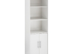 ΒΙΒΛΙΟΘΗΚΗ ΜΕΛΑΜΙΝΗΣ ENSLEY HM2027.05 ΣΕ ΛΕΥΚΗ ΑΠΟΧΡΩΣΗ 60x30x180 εκ.