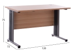 ΓΡΑΦΕΙΟ ΕΠΑΓΓΕΛΜΑΤΙΚΟ VALDEN HM2044.01 ΟΞΙΑ 120X72X75 εκ.