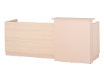 ΓΡΑΦΕΙΟ ΥΠΟΔΟΧΗΣ DALTON HM2068.02 ΜΕΛΑΜΙΝΗ ΣΕ SONAMA-ΜΠΕΖ 240x80x106Υεκ.
