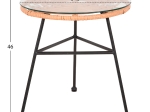 ΣΕΤ ΕΞΩΤΕΡΙΚΟΥ ΧΩΡΟΥ 3ΤΜΧ ALLEGRA HM21047.11 ΜΠΕΖ ΣΥΝΘ.RATTAN-ΜΕΤΑΛΛΟ ΣΕ ΜΑΥΡΟ