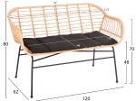 ΣΕΤ ΣΑΛΟΝΙ ΕΞΩΤΕΡΙΚΟΥ ΧΩΡΟΥ 4ΤΜΧ ALLEGRA HM21052 WICKER-ΜΕΤΑΛΛΟ
