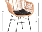 ΣΕΤ ΣΑΛΟΝΙ ΕΞΩΤΕΡΙΚΟΥ ΧΩΡΟΥ 4ΤΜΧ ALLEGRA HM21052 WICKER-ΜΕΤΑΛΛΟ