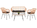 ΣΕΤ ΣΑΛΟΝΙ ΕΞΩΤΕΡΙΚΟΥ ΧΩΡΟΥ 4ΤΜΧ ALLEGRA HM21052 WICKER-ΜΕΤΑΛΛΟ