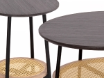 ΣΕΤ 2ΤΜΧ ΤΡΑΠΕΖΙΑ ΣΑΛΟΝΙΟΥ SEWELL HM21087 MDF-ΜΕΤΑΛΛΟ-ΣΥΝΘΕΤΙΚΟ RATTAN Φ80εκ & Φ45εκ