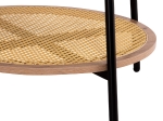 ΣΕΤ 2ΤΜΧ ΤΡΑΠΕΖΙΑ ΣΑΛΟΝΙΟΥ SEWELL HM21087 MDF-ΜΕΤΑΛΛΟ-ΣΥΝΘΕΤΙΚΟ RATTAN Φ80εκ & Φ45εκ