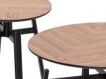 ΣΕΤ 2ΤΜΧ ΤΡΑΠΕΖΙΑ ΣΑΛΟΝΙΟΥ NORTON HM21088 MDF-ΜΕΤΑΛΛΟ Φ80εκ & Φ45εκ