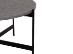 ΣΕΤ 2ΤΜΧ ΤΡΑΠΕΖΙΑ ΣΑΛΟΝΙΟΥ RONDA HM21089.01 MDF ΓΚΡΙ ΜΑΡΜΑΡΟ Φ80εκ & Φ50εκ
