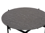 ΣΕΤ 2ΤΜΧ ΤΡΑΠΕΖΙΑ ΣΑΛΟΝΙΟΥ RONDA HM21089.01 MDF ΓΚΡΙ ΜΑΡΜΑΡΟ Φ80εκ & Φ50εκ
