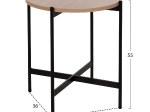 ΣΕΤ 2ΤΜΧ ΤΡΑΠΕΖΙΑ ΣΑΛΟΝΙΟΥ RONDA HM21089.02 MDF ΣΟΝΑΜΑ Φ80εκ & Φ50εκ