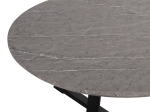 ΣΕΤ 2ΤΜΧ ΤΡΑΠΕΖΙΑ ΣΑΛΟΝΙΟΥ ROCKET HM21090.01 MDF ΓΚΡΙ ΜΑΡΜΑΡΟ Φ80εκ & Φ45εκ