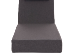 ΜΑΞΙΛΑΡΙ ΞΑΠΛΩΣΤΡΑΣ KIHEI HM21094.03 OLEFIN ΣΚΟΥΡΟ ΓΚΡΙ ΜΕ FOAM 198x70x20Υεκ