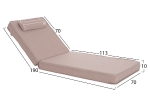 ΜΑΞΙΛΑΡΙ ΞΑΠΛΩΣΤΡΑΣ ΑΚΙΝΟ HM21095.01 OLEFIN ΜΠΕΖ ΜΕ FOAM 190x70x10Υεκ