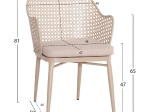 ΣΕΤ LOUNGE 3TMX ΕΞ.ΧΩΡΟΥ OREGO HM21107.03 ΑΛΟΥΜΙΝΙΟ & ΜΕΤΑΛΛΟ ΣΕ ΚΑΠΟΥΤΣΙΝΟ