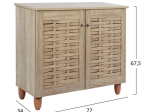 ΠΑΠΟΥΤΣΟΘΗΚΗ-ΝΤΟΥΛΑΠΙ ΞΥΛΙΝΗ CASSIOPE HM2208.02 SONAMA 77Χ34Χ67.5Υεκ.