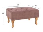 ΤΑΜΠΟΥΡΕ T.CHESTERFIELD EMMA HM226.05 ΣΑΠΙΟ ΜΗΛΟ ΒΕΛΟΥΔΟ-ΠΟΔΙΑ ΣΕ ΦΥΣΙΚΟ 78x46x40Y