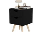 ΚΟΜΟΔΙΝΟ DINKL HM2472.02 ΜΕΛΑΜΙΝΗ-2 ΣΥΡΤΑΡΙΑ-WENGE 29,5x29,5x45Υεκ