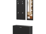 ΣΕΤ ΕΙΣΟΔΟΥ ΜΕ ΚΑΘΡΕΠΤΗ VERN HM2476.02 ΜΕΛΑΜΙΝΗ ΣΕ WENGE 80x27x175Υεκ