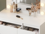 ΤΟΥΑΛΕΤΑ ΜΕ ΦΩΤΙΣΜΟ LED & ΣΥΡΤΑΡΙΑ KEITLIN HM2499.03 ΜΕΛΑΜΙΝΗ ΣΕ ΛΕΥΚΟ 80x40x140Υεκ.