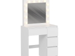 ΤΟΥΑΛΕΤΑ ΜΕ ΦΩΤΙΣΜΟ LED & ΣΥΡΤΑΡΙΑ KEITLIN HM2499.03 ΜΕΛΑΜΙΝΗ ΣΕ ΛΕΥΚΟ 80x40x140Υεκ.