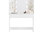 ΤΟΥΑΛΕΤΑ ΜΕ ΦΩΤΙΣΜΟ LED-ΡΑΦΙΑ-ΣΥΡΤΑΡΙΑ LAURYN HM2502.03 ΛΕΥΚΟ 101.8x40x139.5Υεκ