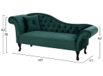 ΑΝΑΚΛΙΝΔΡΟ T.CHESTERFIELD NIOVI HM3007.03 ΚΥΠΑΡΙΣΣΙ ΒΕΛΟΥΔΟ-ΜΑΥΡΑ ΠΟΔΙΑ 187x61x82Υεκ