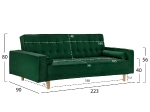 ΚΑΝΑΠΕΣ ΚΡΕΒΑΤΙ SALVADOR HM3150.13 ΒΕΛΟΥΔΟ ΚΥΠΑΡΙΣΣΙ 223X90X80Y εκ.