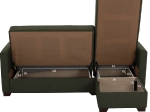 ΚΑΝΑΠΕΣ ΚΡΕΒΑΤΙ GHUFRAN ΓΩΝΙΑ ΑΝΑΣΤΡΕΨΙΜΗ DARK OLIVE HM3244.05 200x133x77Yεκ.