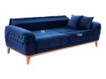 ΚΑΝΑΠΕΣ ΚΡΕΒΑΤΙ BENNINGTON ΤΡΙΘΕΣΙΟΣ ΜΠΛΕ HM3249.18 240x95x80 εκ.