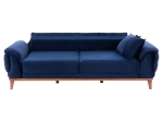 ΚΑΝΑΠΕΣ ΚΡΕΒΑΤΙ BENNINGTON ΤΡΙΘΕΣΙΟΣ ΜΠΛΕ HM3249.18 240x95x80 εκ.