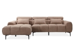 ΚΑΝΑΠΕΣ ΑΡΙΣΤΕΡΗ ΓΩΝΙΑ DIVYA HM3267.01L ΣΥΝΘ.SUEDE ΑΝΟΙΧΤΟ ΚΑΦΕ 264x175x99Υεκ.