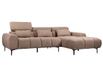 ΚΑΝΑΠΕΣ ΔΕΞΙΑ ΓΩΝΙΑ DIVYA HM3267.01R ΣΥΝΘ.SUEDE ΑΝΟΙΧΤΟ ΚΑΦΕ 264x175x99Υεκ.