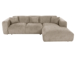 ΚΑΝΑΠΕΣ ΓΩΝΙΑ BRICKEN HM3275.01R ΜΠΕΖ ΥΦΑΣΜΑ 110-282x98-160x72Υεκ.