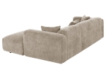 ΚΑΝΑΠΕΣ ΓΩΝΙΑ BRICKEN HM3275.01R ΜΠΕΖ ΥΦΑΣΜΑ 110-282x98-160x72Υεκ.