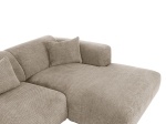 ΚΑΝΑΠΕΣ ΓΩΝΙΑ BRICKEN HM3275.01R ΜΠΕΖ ΥΦΑΣΜΑ 110-282x98-160x72Υεκ.