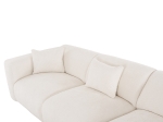 ΚΑΝΑΠΕΣ ΓΩΝΙΑ BRICKEN HM3275.02R ΛΕΥΚΟ ΥΦΑΣΜΑ 110-282x98-160x72Υεκ.