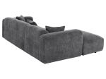 ΚΑΝΑΠΕΣ ΓΩΝΙΑ (ΑΡΙΣΤΕΡΗ) BRICKEN HM3275.04L ΑΝΘΡΑΚΙ ΥΦΑΣΜΑ 110-282x98-160x72Υεκ.