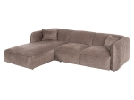 ΚΑΝΑΠΕΣ ΓΩΝΙΑ (ΑΡΙΣΤΕΡΗ) TREAT HM3277.02L ΣΚΟΥΡΟ ΜΠΕΖ ΥΦΑΣΜΑ 270x163x74Υεκ.