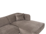 ΚΑΝΑΠΕΣ ΓΩΝΙΑ (ΔΕΞΙΑ) TREAT HM3277.02R ΣΚΟΥΡΟ ΜΠΕΖ ΥΦΑΣΜΑ 270x163x74Υεκ.