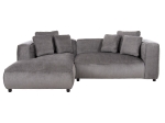 ΚΑΝΑΠΕΣ ΓΩΝΙΑ (ΑΡΙΣΤΕΡΗ) 3-ΘΕΣΙΟΣ GRACE HM3280.03L ΓΚΡΙ ΥΦΑΣΜΑ 252x160x70-90Υεκ
