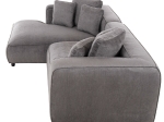 ΚΑΝΑΠΕΣ ΓΩΝΙΑ (ΑΡΙΣΤΕΡΗ) 3-ΘΕΣΙΟΣ GRACE HM3280.03L ΓΚΡΙ ΥΦΑΣΜΑ 252x160x70-90Υεκ