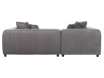 ΚΑΝΑΠΕΣ ΓΩΝΙΑ (ΑΡΙΣΤΕΡΗ) 3-ΘΕΣΙΟΣ GRACE HM3280.03L ΓΚΡΙ ΥΦΑΣΜΑ 252x160x70-90Υεκ