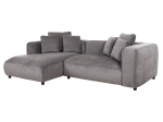 ΚΑΝΑΠΕΣ ΓΩΝΙΑ (ΑΡΙΣΤΕΡΗ) 3-ΘΕΣΙΟΣ GRACE HM3280.03L ΓΚΡΙ ΥΦΑΣΜΑ 252x160x70-90Υεκ