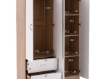 ΝΤΟΥΛΑΠΑ 4ΦΥΛΛΗ ME 2 ΣΥΡΤΑΡΙΑ BLAKELY HM339.06 SONAMA ΛΕΥΚΗ 120Χ42,5Χ180,5 εκ.