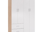 ΝΤΟΥΛΑΠΑ 4ΦΥΛΛΗ ME 2 ΣΥΡΤΑΡΙΑ BLAKELY HM339.06 SONAMA ΛΕΥΚΗ 120Χ42,5Χ180,5 εκ.