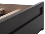 ΚΡΕΒΑΤΙ ΜΕΛΑΜΙΝΗΣ CAPRI HM399.11 ΜΕ 2ΣΥΡΤΑΡΙΑ-WENGE- ΓΙΑ ΣΤΡΩΜΑ 160x200εκ.