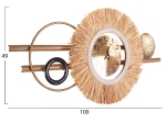 ΡΟΛΟΙ ΤΟΙΧΟΥ HM4200 ΜΕΤΑΛΛΟ & ΙΝΕΣ RAFFIA ΣΕ ΓΗΙΝΑ ΧΡΩΜΑΤΑ 100x49Υεκ.