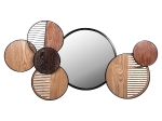 ΚΑΘΡΕΠΤΗΣ ΤΟΙΧΟΥ ΣΤΡΟΓΓΥΛΟΣ DAVION HM4217 MDF-BLACK METAL 123x5x63Υεκ.