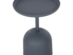 ΤΡΑΠΕΖΙ ΒΟΗΘΗΤΙΚΟ ΣΤΡΟΓΓΥΛΟ DELBEL HM4261.05 ΜΕΤΑΛΛΟ ΜΠΛΕ ΣΚΟΥΡΟ Φ39,5x53,5Υ εκ.