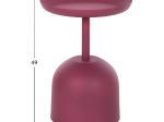 ΤΡΑΠΕΖΙ ΒΟΗΘΗΤΙΚΟ ΣΤΡΟΓΓΥΛΟ DELBEL HM4262.06 ΜΕΤΑΛΛΟ ΣΕ ΡΟΖ Φ36x49Υ εκ.