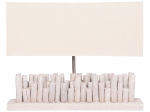 ΕΠΙΤΡΑΠΕΖΙΟ ΦΩΤΙΣΤΙΚΟ TWIGGY HM4426 DRIFTWOOD & ΚΑΠΕΛΟ ΣΕ ΛΕΥΚΟ 50,5x16,5x40Υεκ.